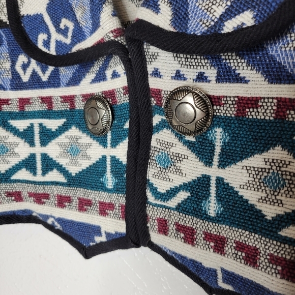 Vintage Western Cropped Blazer Jacket Women's Size Medium - Picture 3 of 8